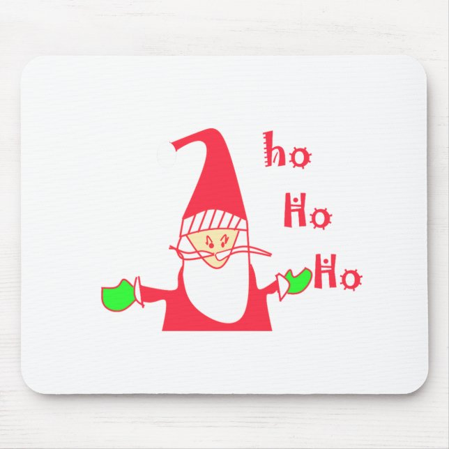 Ho Ho Ho Merry Christmas From Santa.png Mouse Pad (Front)