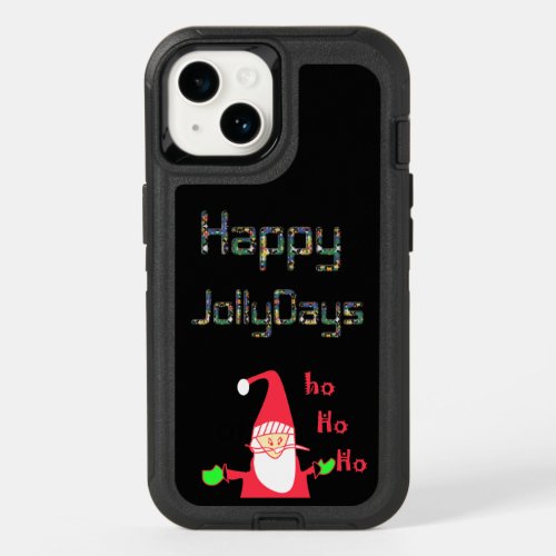 Ho Ho Ho Merry Christmas Happy Jollydays OtterBox iPhone 14 Case