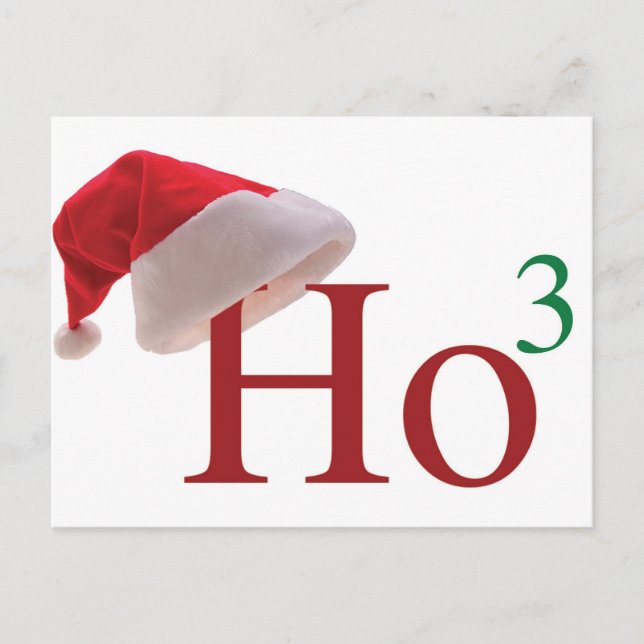 Ho Ho Ho Merry Christmas Holiday Postcard (Front)