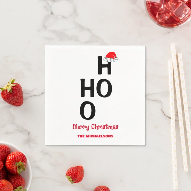 Ho Ho Ho: Merry Christmas Napkins (Insitu)