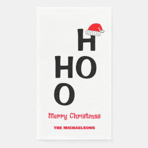 Ho Ho Ho: Merry Christmas Paper Guest Towels