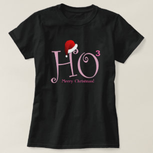 Ho Ho Ho!  Merry Christmas! - Pink T-Shirt