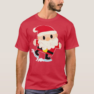 Ho Ho Ho Merry Christmas Santa Hat Beard And Costu T-Shirt
