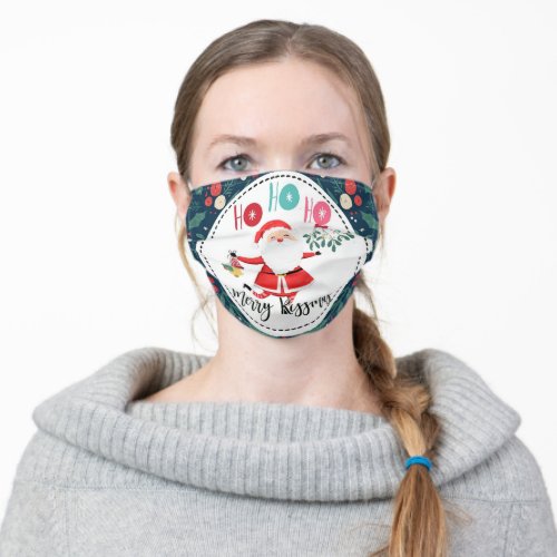 ho ho ho merry kissmass gift for boyfriend wife adult cloth face mask