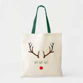 Ho Ho Ho. Simple modern cute typography Christmas Tote Bag