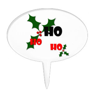Ho Ho Ho Mistletoe Cake Pick