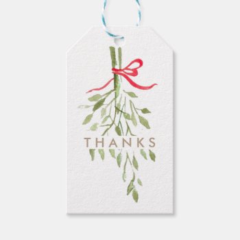 Ho Ho Ho & Mistletoe | Holiday Gift Tags by RedefinedDesigns at Zazzle