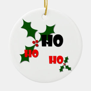 Ho Ho Ho Mistletoe Ornament