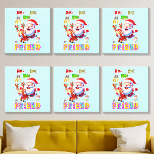 Ho Ho Ho My Dear Friend Canvas Photo Tile