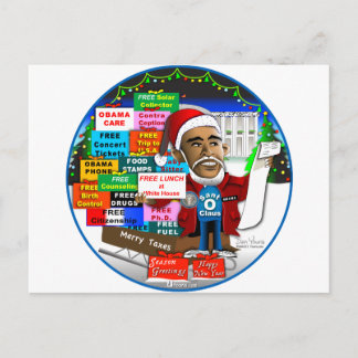 Ho Ho Ho Obama Postcard