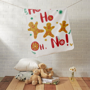 Ho Ho Ho Oh No! T-Shirt Baby Blanket