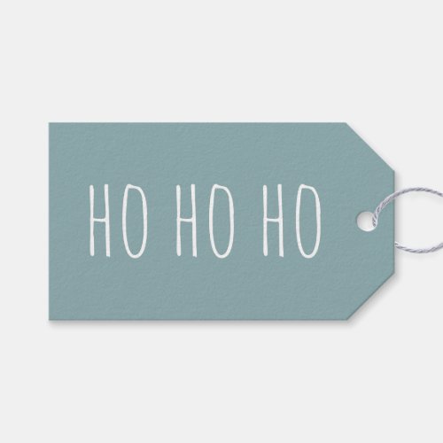 Ho Ho Ho Pastel pale blue cute Christmas Holidays Gift Tags