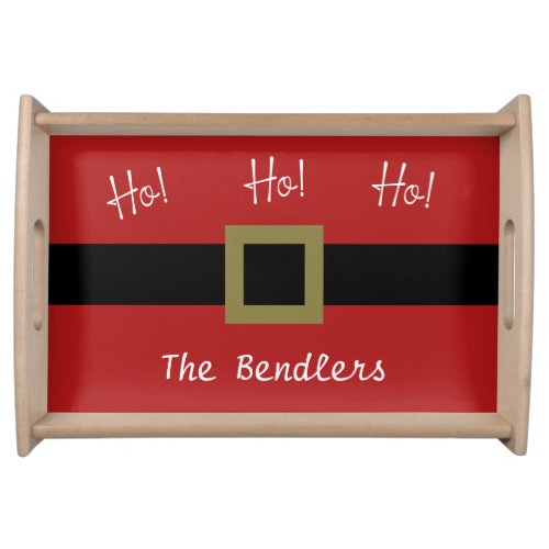 Ho Ho Ho Personalized Serving Tray