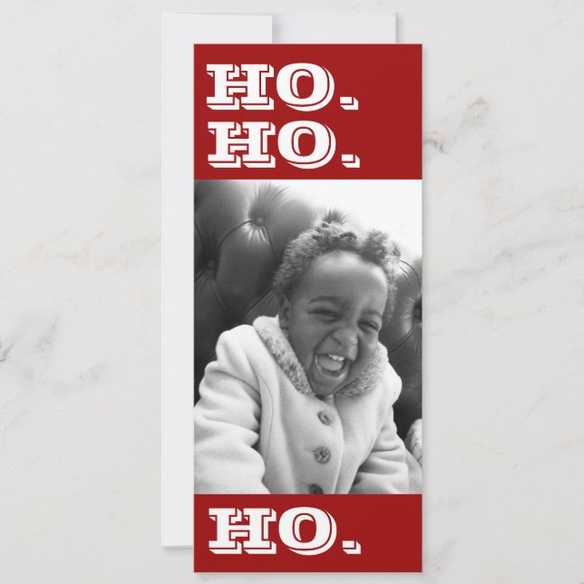 Ho. Ho. Ho. Photo Card (Front)