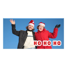 HO HO HO Photo Card Template