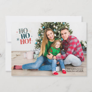 Ho, Ho, Ho, Photo Holiday Card
