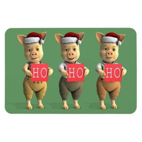 Ho Ho Ho Piglets Magnet