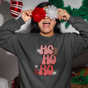 HO HO HO Retro Christmas  Sweatshirt