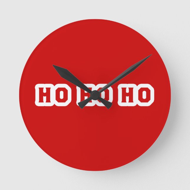 HO HO HO ROUND CLOCK (Front)