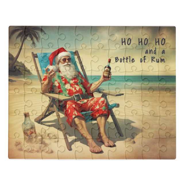 Ho Ho Ho & Rum Jigsaw Puzzle (Puzzle Horizontal)