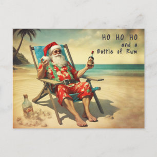 Ho Ho Ho & Rum Postcard