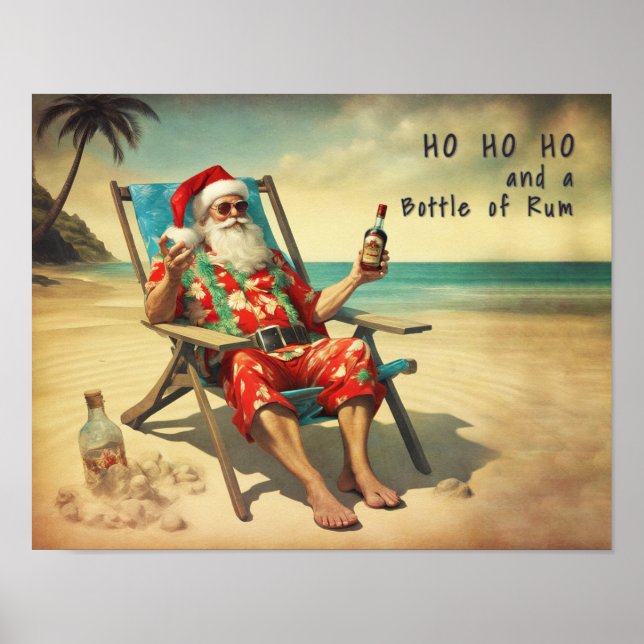 Ho Ho Ho & Rum -  Poster (Front)