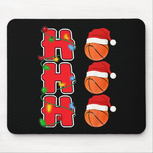 Ho_ho_ho Santa Basketball Christmas Gift  Mouse Pad