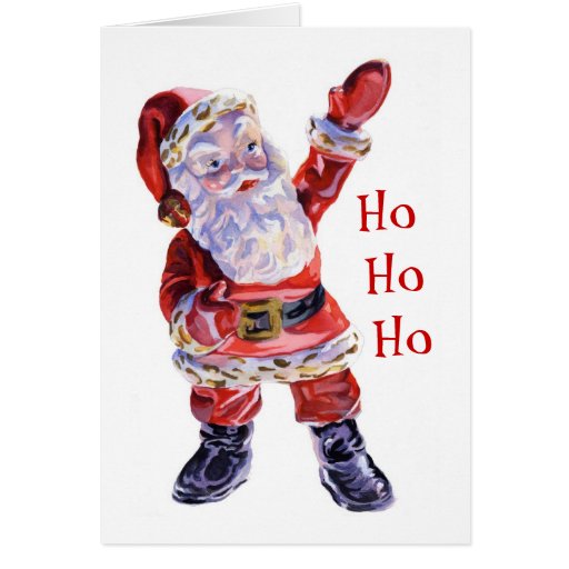 Ho Ho Ho Santa Card | Zazzle