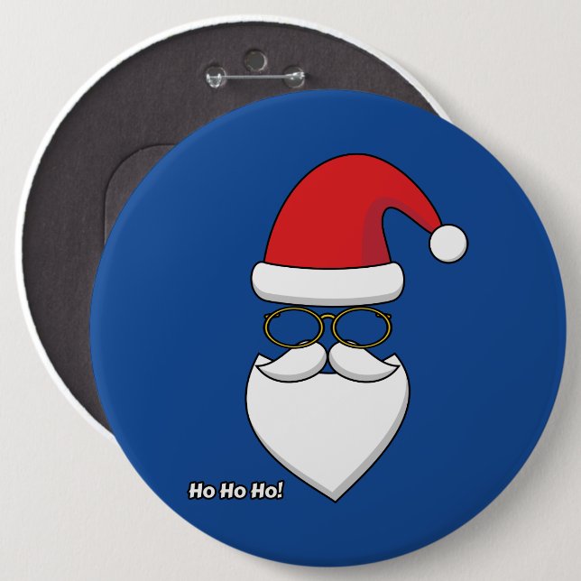 Ho Ho Ho Santa Claus Button (Front & Back)