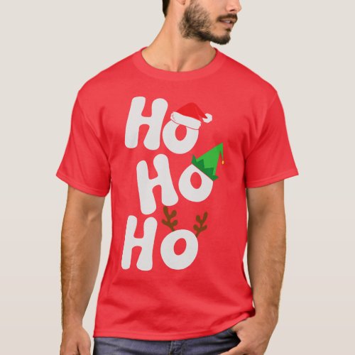 Ho Ho Ho Santa Claus Christmas Gift T_Shirt