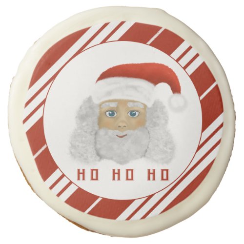 HO HO HO Santa Claus Christmas Sugar Cookie