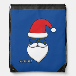 Ho Ho Ho Santa Claus Drawstring Bag
