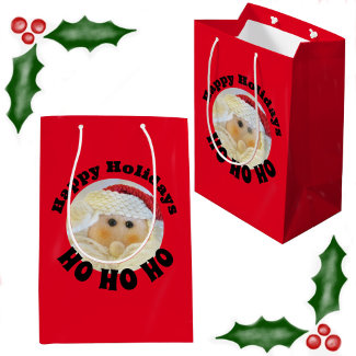 Ho Ho Ho Santa Claus Face Cute Red Christmas