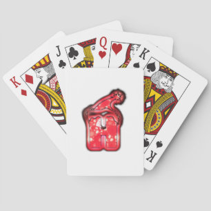 Ho Ho Ho! Santa Claus Hat Merry Christmas Star.png Poker Cards