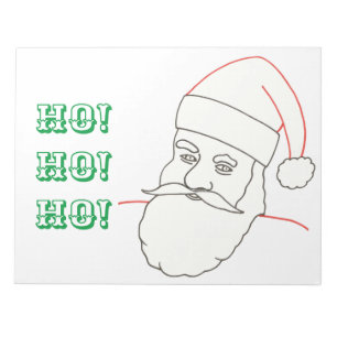 Ho! Ho! Ho! Santa Coloring Sheets on Notepads