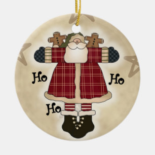 Ho Ho Ho Santa Keepsake Holiday Ornament