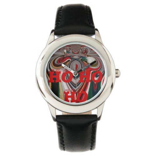 Ho Ho Ho Santa kids custom stainless steel watch