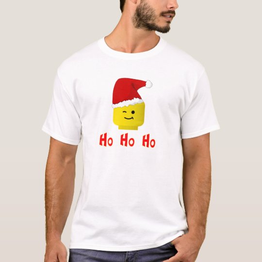 Ho Ho Ho Santa Minifig Head T-Shirt