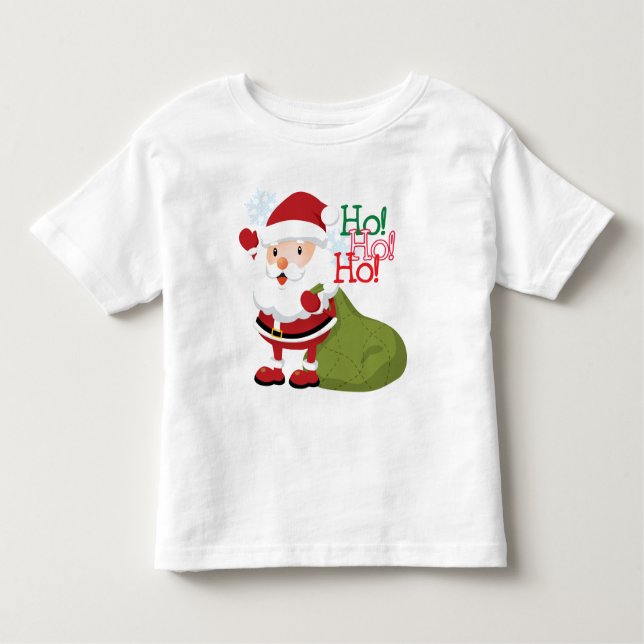 Ho-Ho-Ho Santa Toddlers shirt (Front)