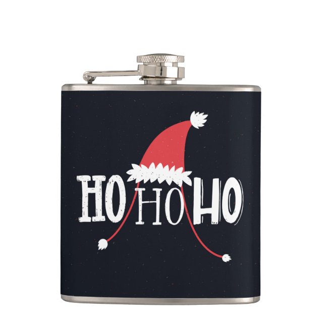 Ho Ho Ho Santas Hat Flask (Front)