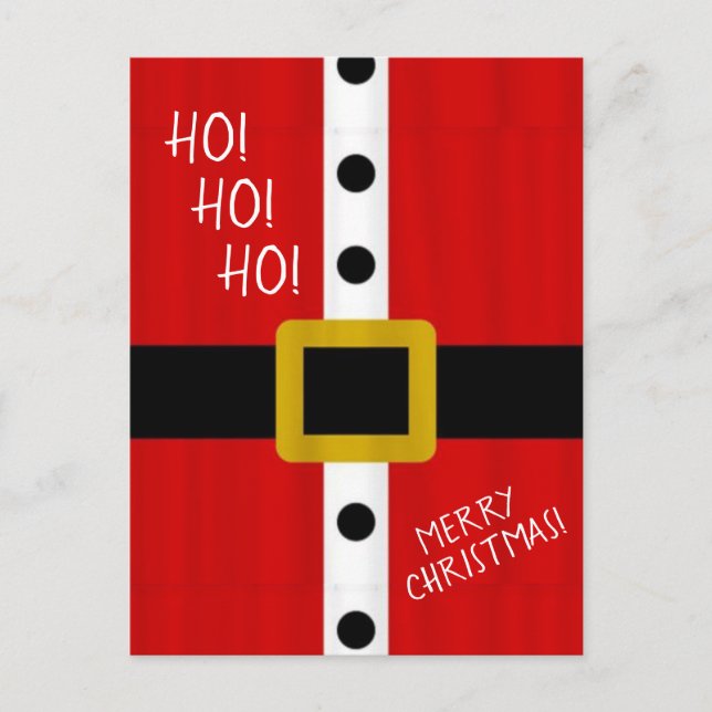 Ho Ho Ho Santa's Suit Postcard (Front)