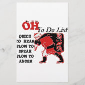 Ho Ho Ho! Special Santa To Do List Art Print (Front)