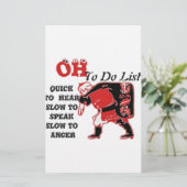 Ho Ho Ho! Special Santa To Do List Art Print (Standing Front)