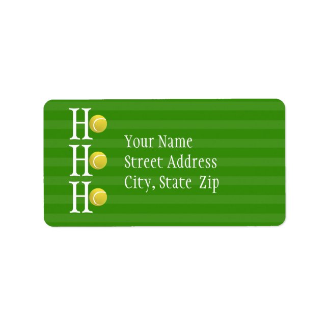 HO-HO-HO - tennis Label (Front)