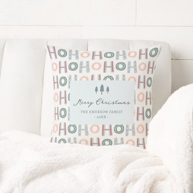 Ho Ho Ho Throw Pillow (Ho Ho Ho Throw Pillow
)