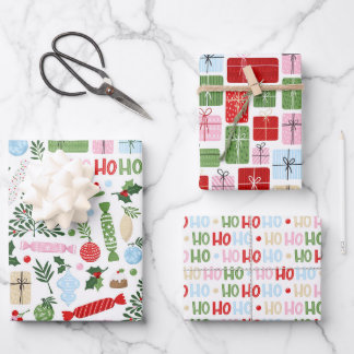 Ho Ho Ho What Fun Wrapping Paper Sheets