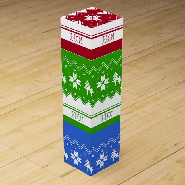 Ho-Ho-Ho Wine Gift Box (Front)