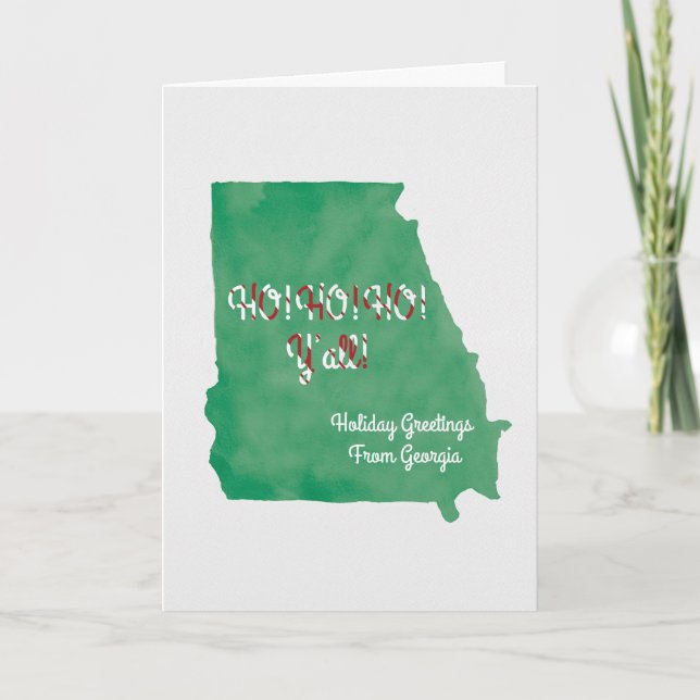 Ho! Ho! Ho! y'all card (Front)