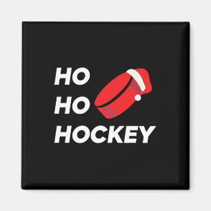 Ho Ho Hockey Christmas - Ice Hockey Magnet