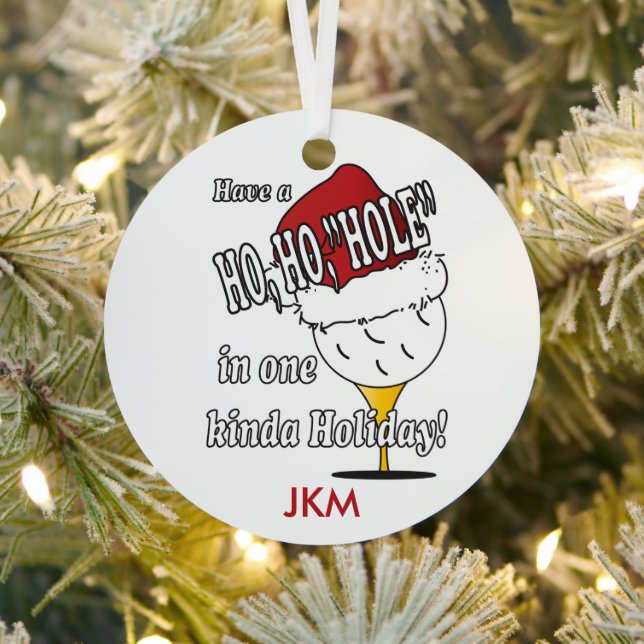 Ho, Ho, Hole In One Christmas Ornament (Insitu)
